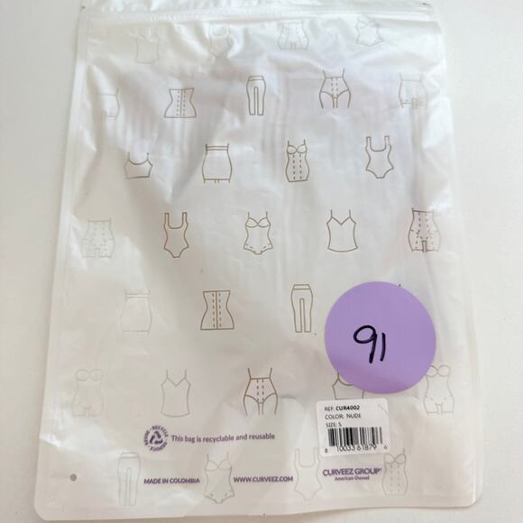 Curveez Womens Soft Comfy Brief Size S CUR4002 Smoothing Sculpt Nude - Picture 5 of 9